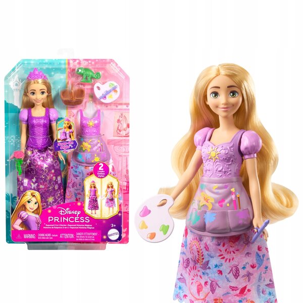 Disney Princess Rapunzel Story Puppe 2 in 1 mit Modeaccessoires