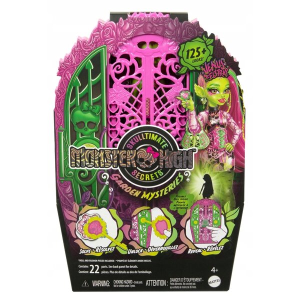 Monster High Venus McFlytrap 29 cm große Puppe mit Zubehör und über 19 Überraschungen
