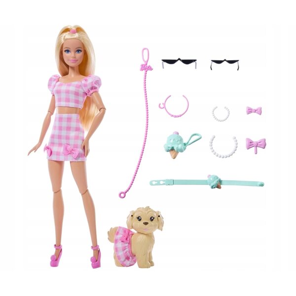 Barbie Twinning Looks mit Piesek und Accessoires, abgestimmte Mode für Kinder