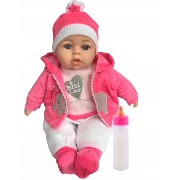 Bambola Realistica 45 cm Parlante con Bottiglia Magica e Succhietto per Bambini