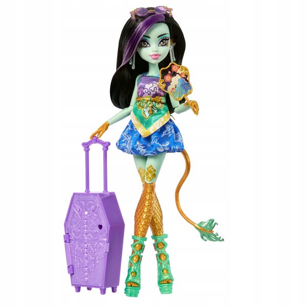 Monster High Jinafire Long 32 cm con Accessori Set Vacanze per Bambini 4+