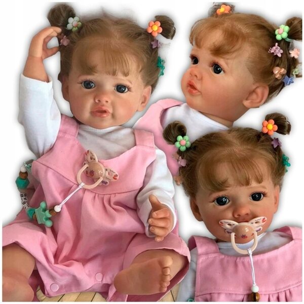 Bambola Reborn Girl 55 cm. Realistica come un bambino vero