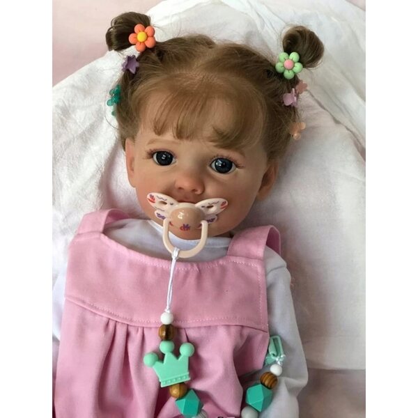 Bambola Reborn Girl 55 cm. Realistica come un bambino vero