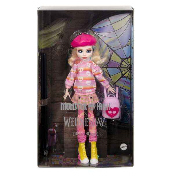 Monster High x Kolmapäev Enid Sinclairi kogutav libahunnikukk HXJ05