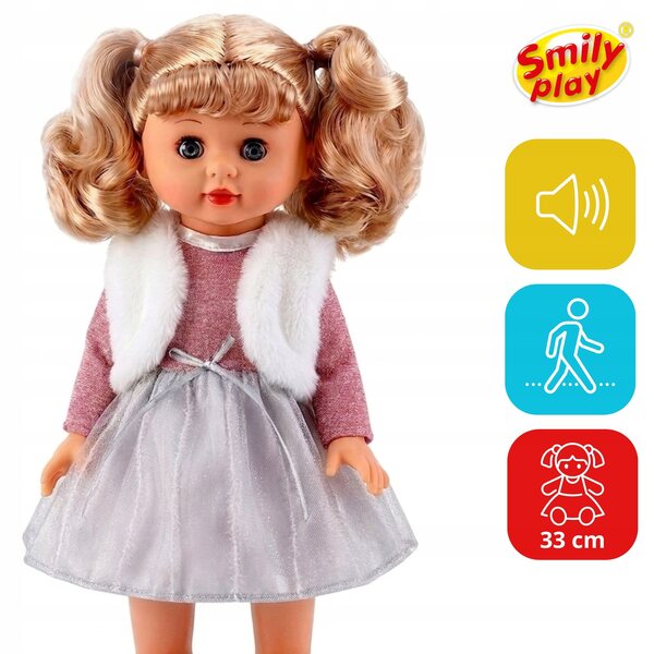 Bambola Julka 33 cm - Interattiva Baby che cammina, parla e canta PL