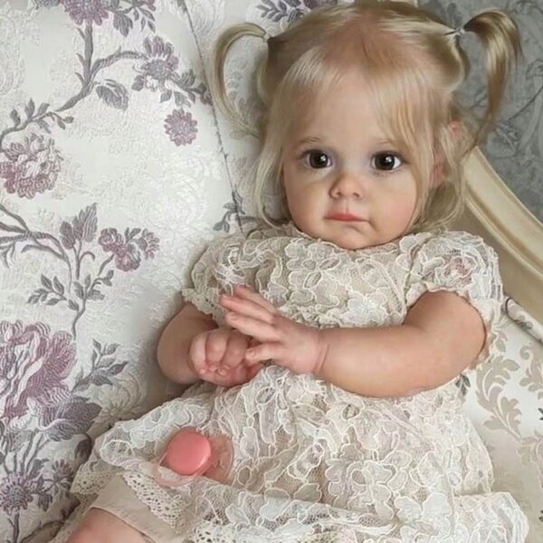 Bambola Reborn 55 cm Rosalie - Bambola realistica in silicone per bambini 3+