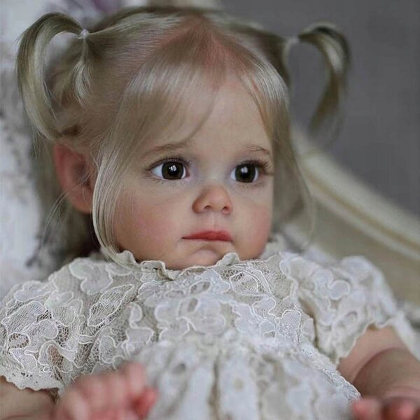 Bambola Reborn 55 cm Rosalie - Bambola realistica in silicone per bambini 3+