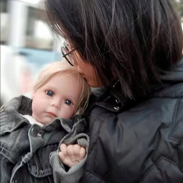 Bambola Reborn 55 cm Rosalie - Bambola realistica in silicone per bambini 3+