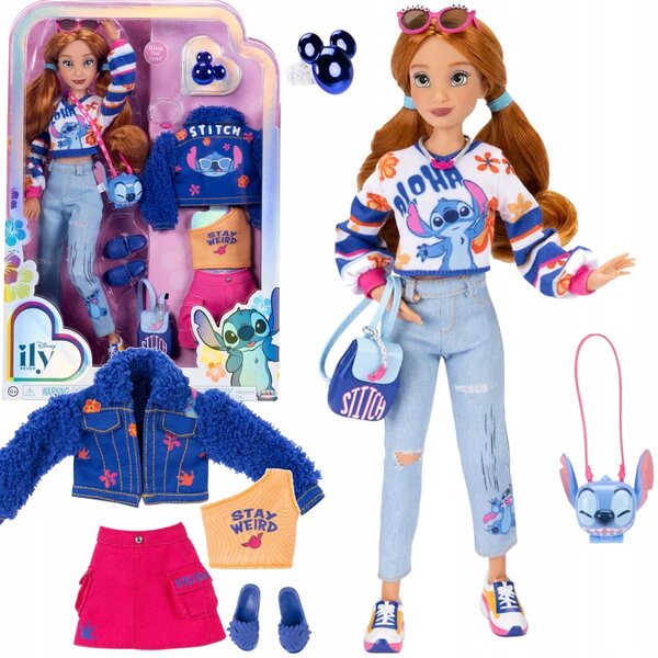 Bambola Disney Stitch da 30 cm con accessori e vestiti Jakks Pacific