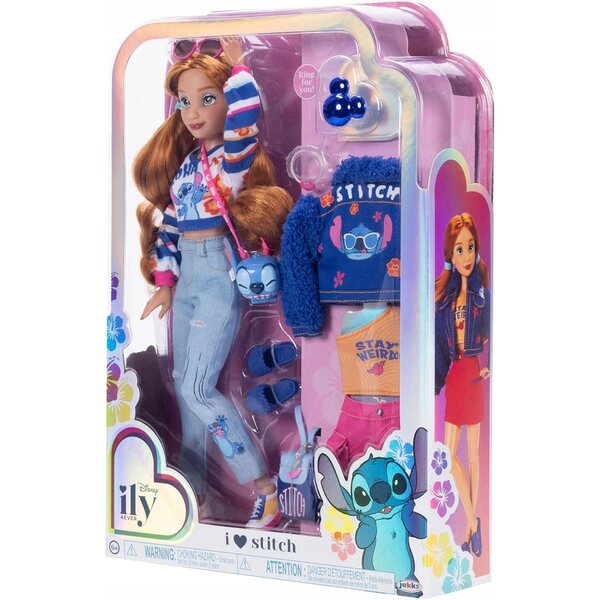 Bambola Disney Stitch da 30 cm con accessori e vestiti Jakks Pacific