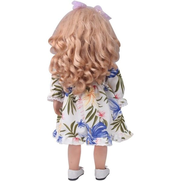 Abito Floreale Maniche Lunghe per Bambole 46 cm - Vestito Casual Uteruik