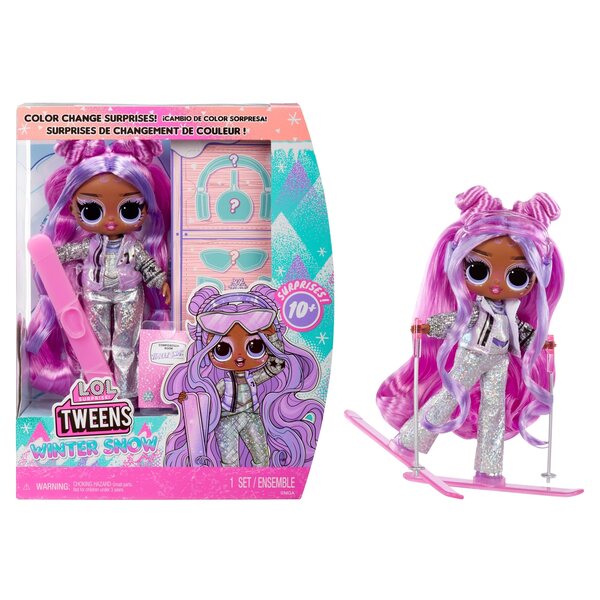 L.O.L. Überraschung! Winter Tweens Violet Snow – 24,5 cm große Modepuppe für Kinder ab 3 Jahren
