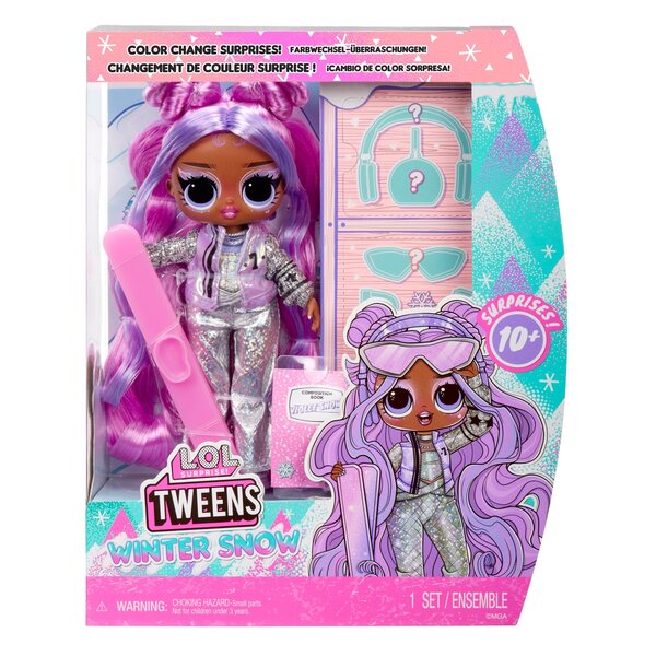 L.O.L. Überraschung! Winter Tweens Violet Snow – 24,5 cm große Modepuppe für Kinder ab 3 Jahren