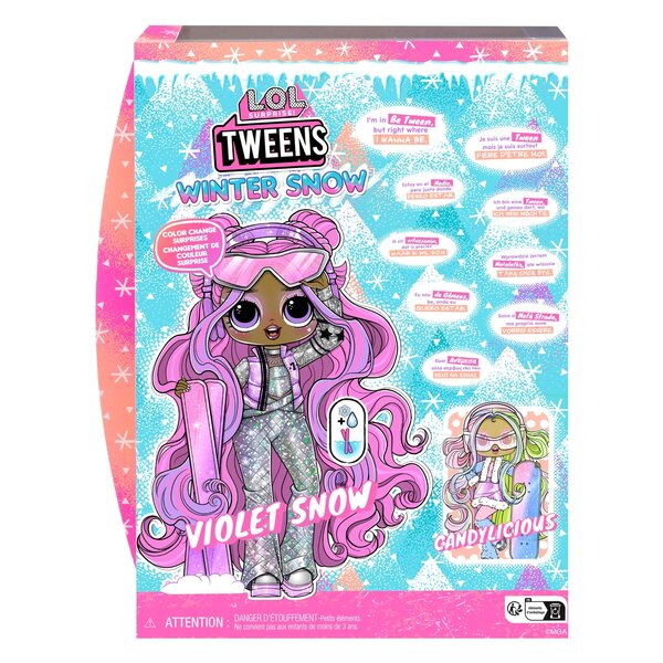 L.O.L. Überraschung! Winter Tweens Violet Snow – 24,5 cm große Modepuppe für Kinder ab 3 Jahren