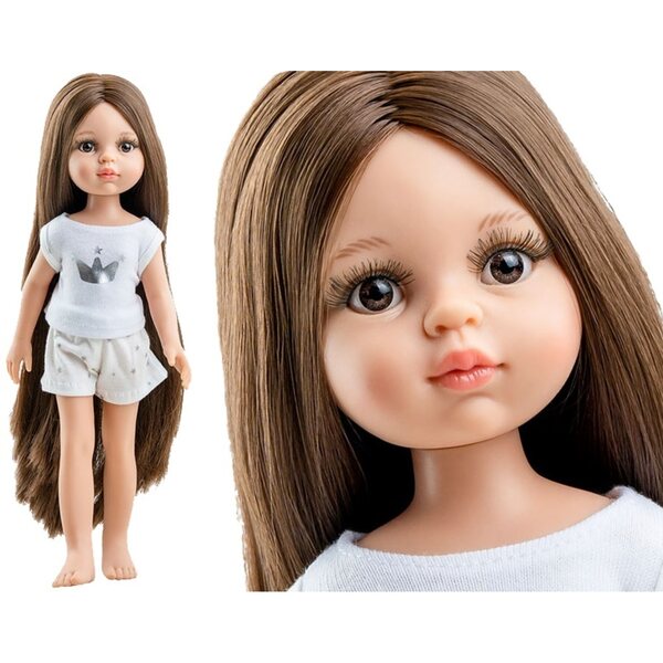 Paola Reina Carol 32 cm - Poupée espagnole avec pyjama de haute qualité