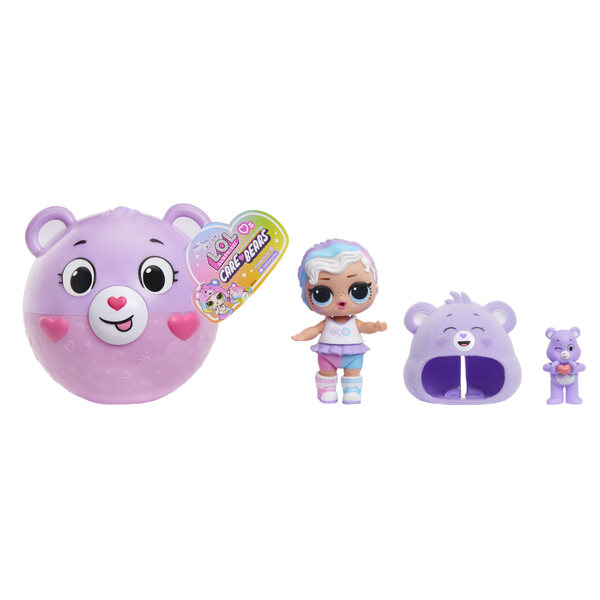 L.O.L. Überraschung! Care Bears Tots – Sammlungspuppe mit Zubehör und Teddybär