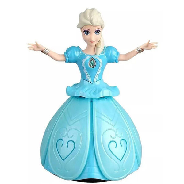 Bambola Elsa Frozen che Canta, Ballando con Luci LED e Suoni per Bambini