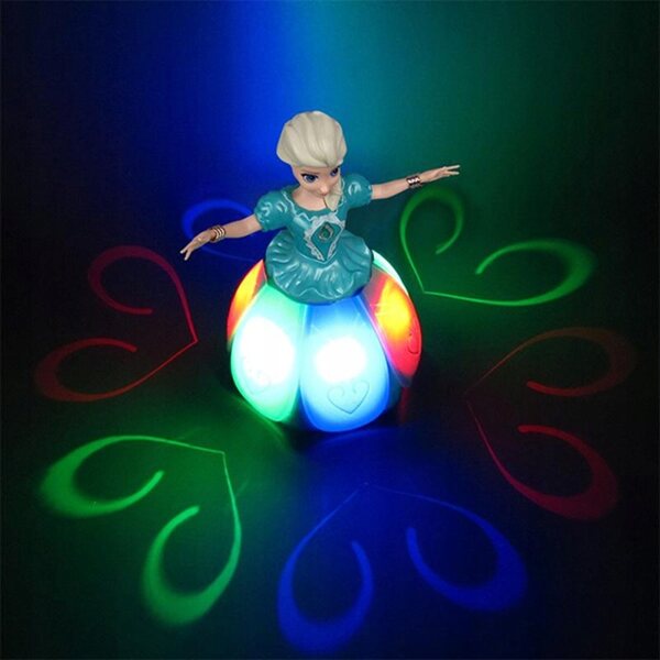Bambola Elsa Frozen che Canta, Ballando con Luci LED e Suoni per Bambini