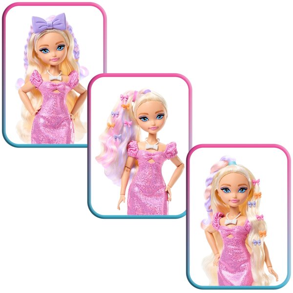 Barbie Dream Besties Malibu mit Make-up- und Styling-Zubehör, 28 cm