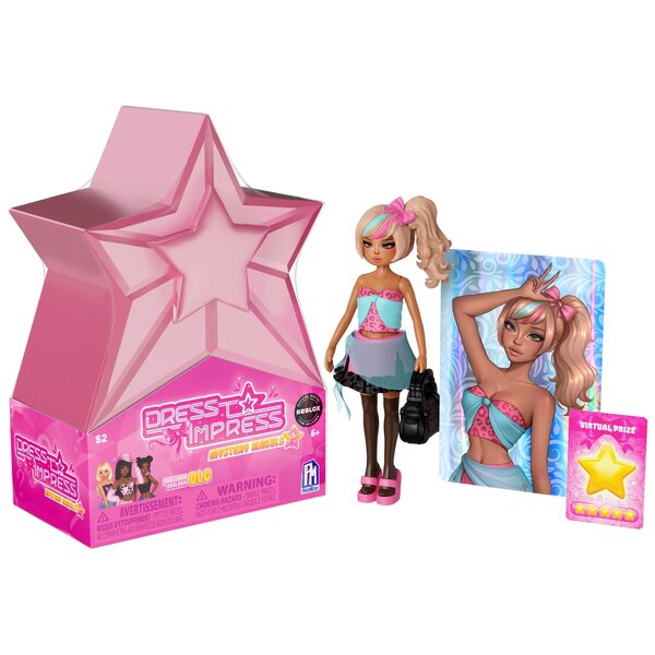 Dress To Impress Minipuppe 10 cm mit Zubehör - Spiel für Kinder ab 6 Jahren