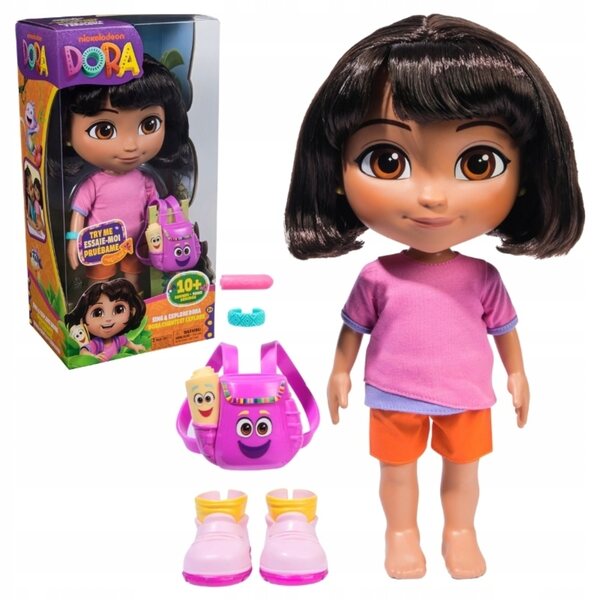 Dora bambola interattiva cantante e bilingue 30,4 cm con accessori