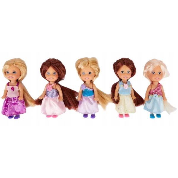 Chloe Girlz Mini-Prinzessin-Puppen, Set mit 5 12 cm großen Puppen für Kinder