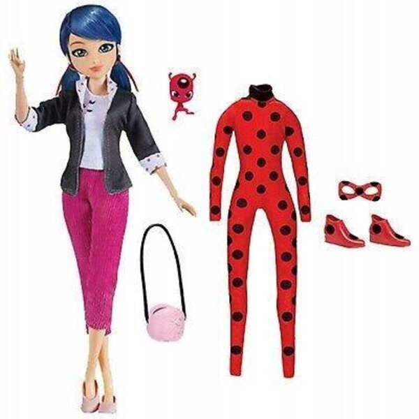 Miraculous Biedronka Marinette Bambola con Costume e Accessori Ufficiali