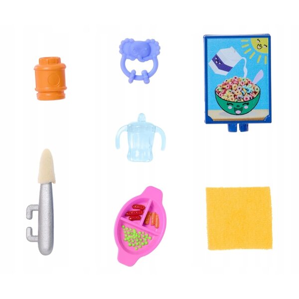Barbie Skipper Opiekunka mit Bobas und Babynahrungszubehör 3+ Mattel