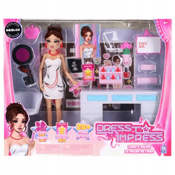 Lalcka Lana Deluxe Fashion 29 cm mit Accessoires und 2 DLC Dress To Impress Codes
