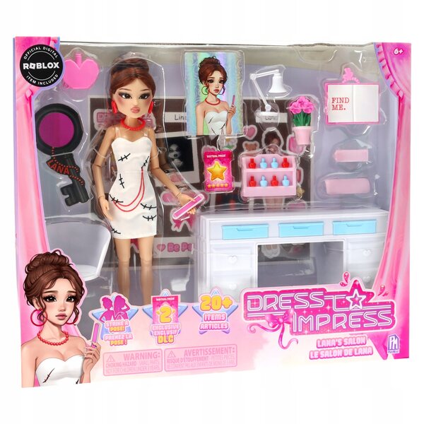 Lalcka Lana Deluxe Fashion 29 cm mit Accessoires und 2 DLC Dress To Impress Codes