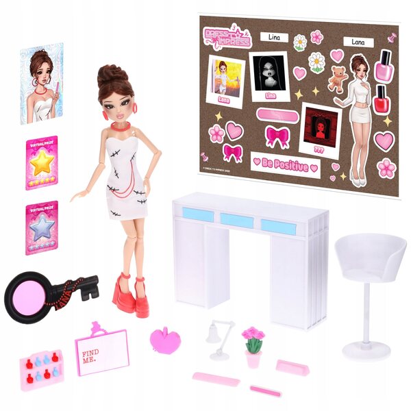 Lalcka Lana Deluxe Fashion 29 cm mit Accessoires und 2 DLC Dress To Impress Codes