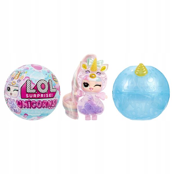 Mini bambola MGA L.O.L. Surprise Unicorn Tots con effetto luminoso 10 cm