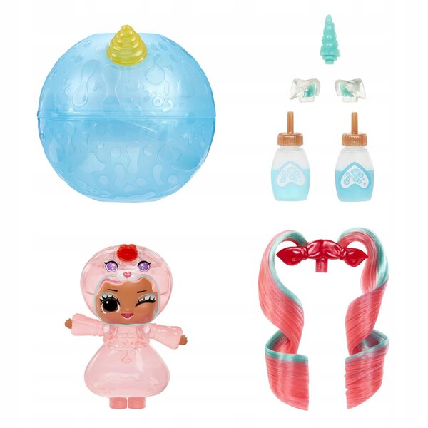Mini bambola MGA L.O.L. Surprise Unicorn Tots con effetto luminoso 10 cm