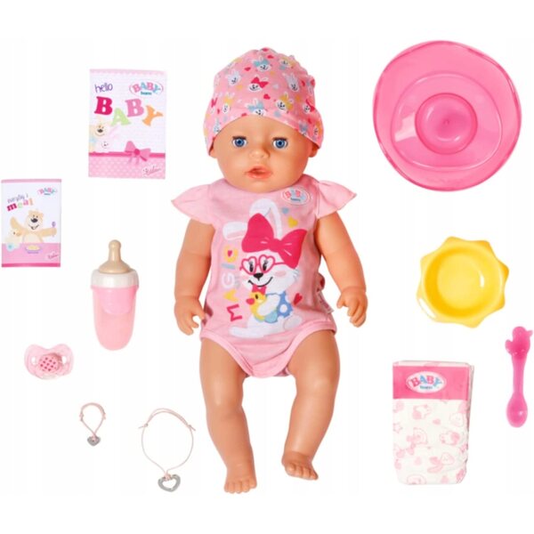 Zapf Creation Baby Born 43cm con 10 funzioni magiche e accessori inclusi