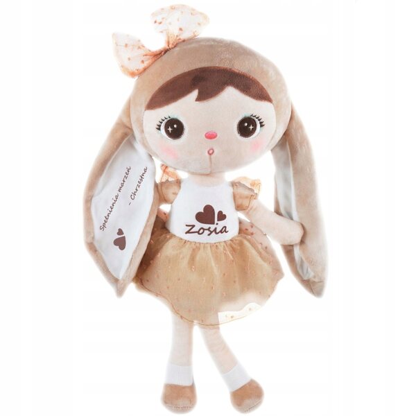 Bambola Metoo personalizzata 48 cm con nome e metrica nascita per bambine
