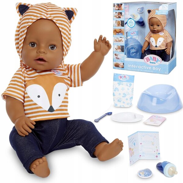 Bambola Interattiva Baby Born con 9 Funzioni Senza Batterie - 42 cm
