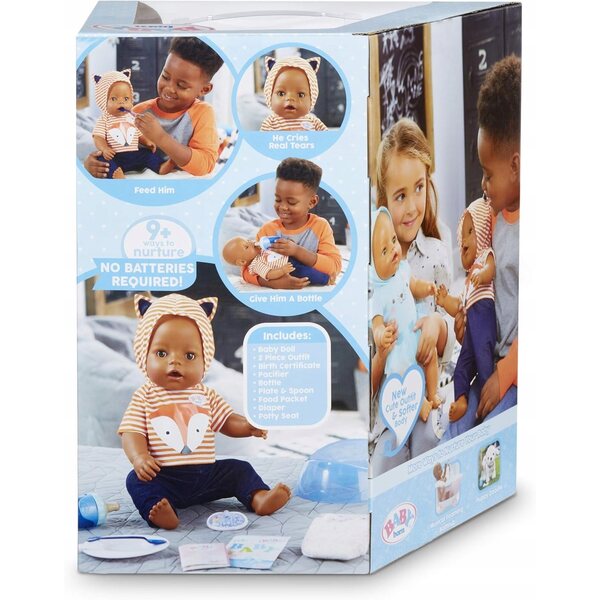 Bambola Interattiva Baby Born con 9 Funzioni Senza Batterie - 42 cm