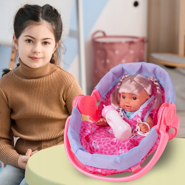 Bambola interattiva nel marsupio MalPlay, 28 cm, con suoni e arti mobili