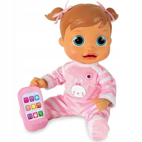 Interaktive sprechende Puppe Emma 38 cm, die Degenwörter lernt und wiederholt