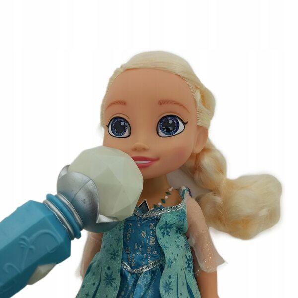 Bambola Elsa Cantante Frozen con Microfono e Luci, 36 cm, JAKKS Pacific
