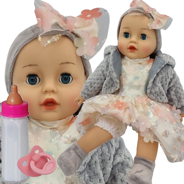 Laletta Bobas sprechend und singend 45 cm mit schließenden Augen, Flasche und Schnuller