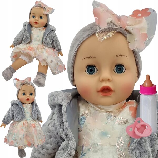 Laletta Bobas sprechend und singend 45 cm mit schließenden Augen, Flasche und Schnuller
