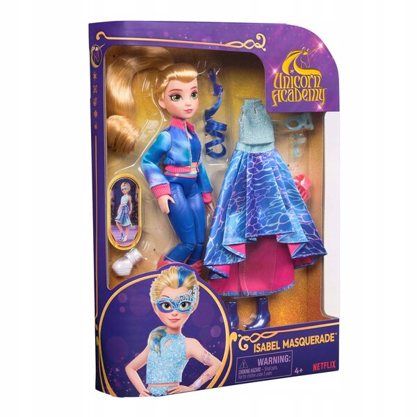 Bambola Isabel Masquerade 24 cm - Moda e Avventura dall'Accademia degli Unicorni