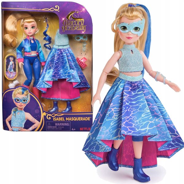 Bambola Isabel Masquerade 24 cm - Moda e Avventura dall'Accademia degli Unicorni