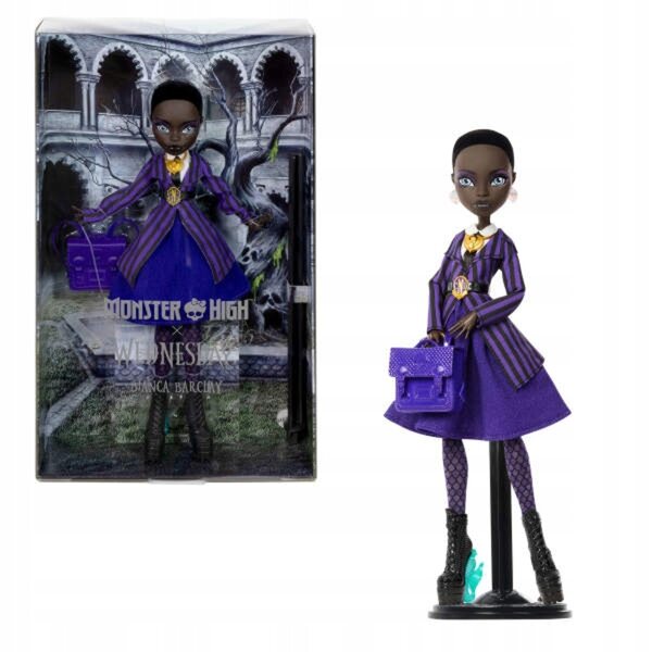 Monster High Bianca Barclay 29 cm große Puppe mit Zubehör und Sockel für Kinder ab 6 Jahren