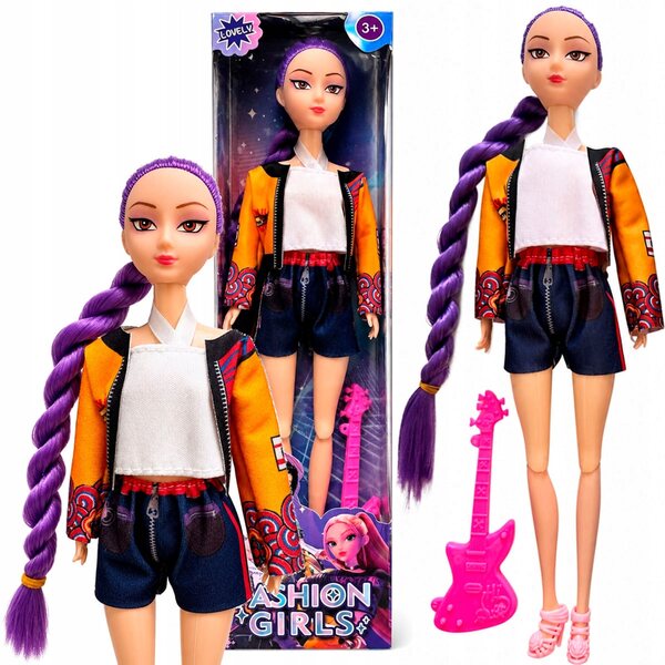 Bambola Rumi di K-Pop Hunters da 30 cm con articolazioni mobili e un vestito elegante
