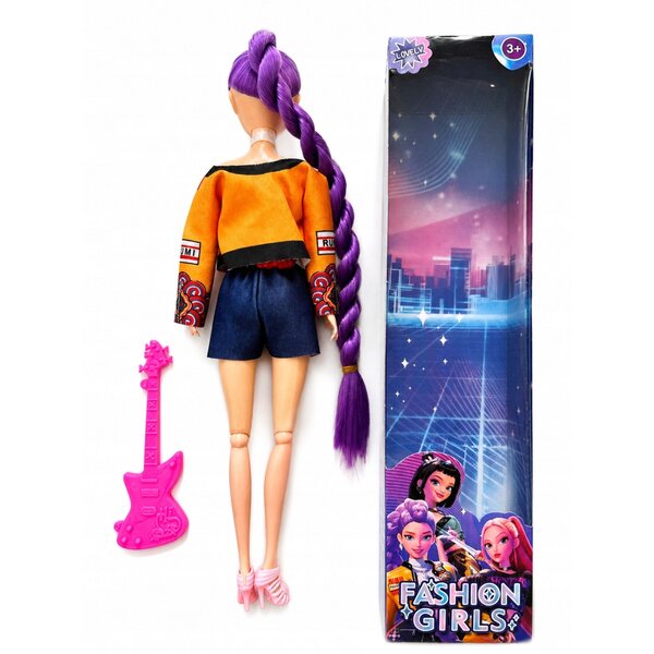 Bambola Rumi di K-Pop Hunters da 30 cm con articolazioni mobili e un vestito elegante