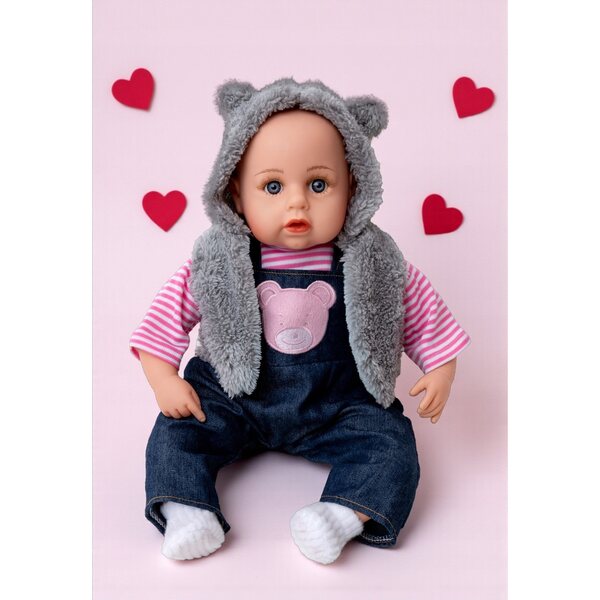 Interaktive Laletta Bobas, die mit Pampers-Accessoires und -Flaschen auf Italienisch spricht und singt