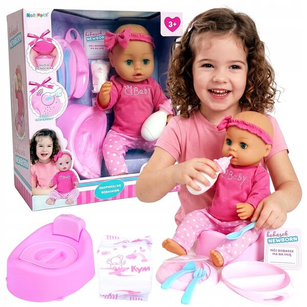 Bambolina che fa pipì 43 cm con accessori Norimpex - Set educativo per bambini