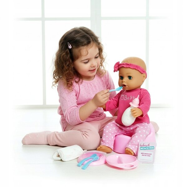 Bambolina che fa pipì 43 cm con accessori Norimpex - Set educativo per bambini